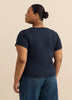 Crewneck Tee with Batwing Logo and Daisies - Levi's