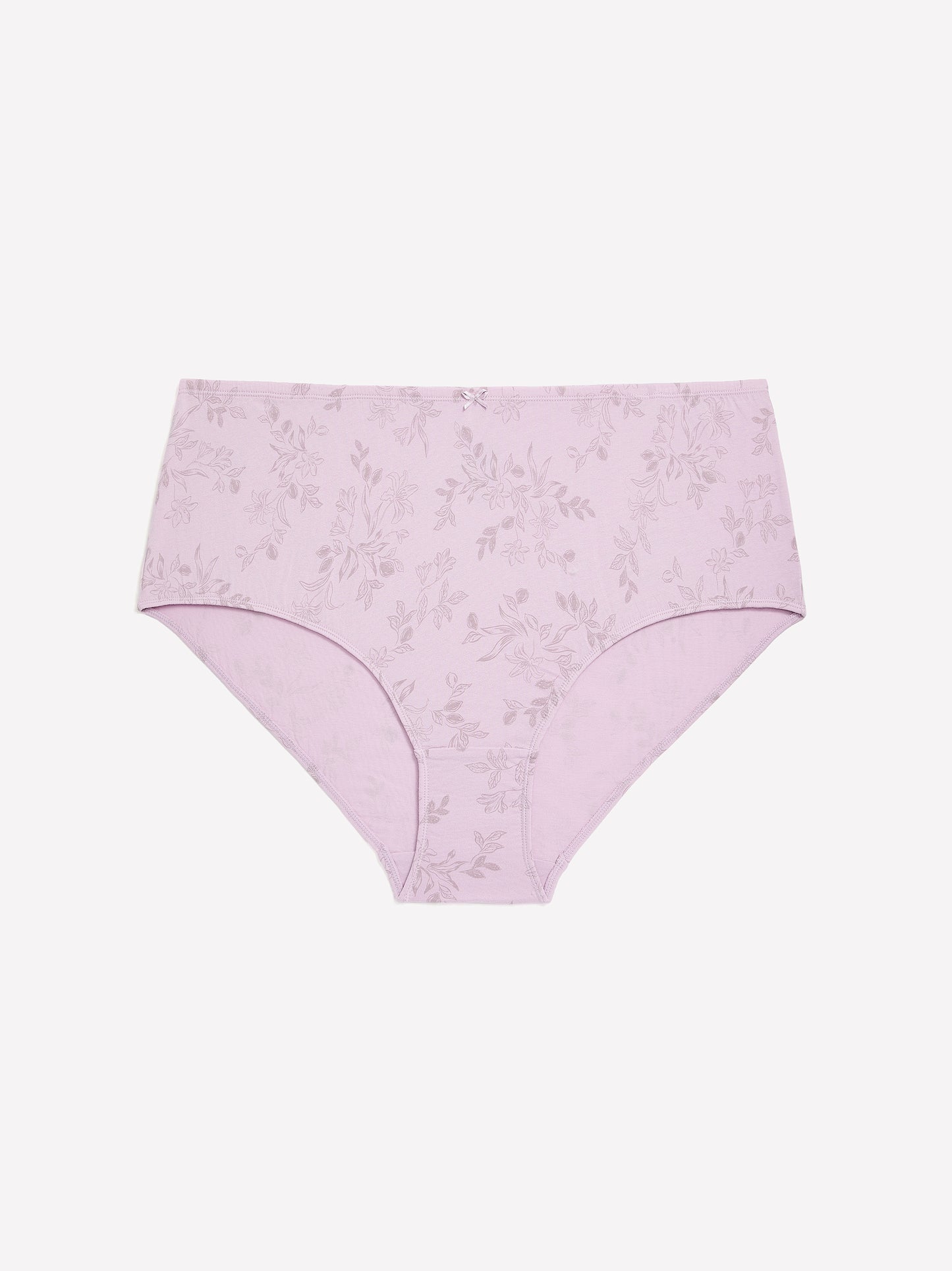 Lavender Floral Cotton Full Brief - ti Voglio