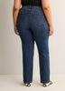 Classic-Fit Straight-Leg Mid-Rise Jean with Tummy Control - d/C JEANS