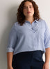 Responsible, Silky Buttoned Down Tunic Shirt