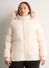 White Quilted Snow Jacket with Removable Hood - Active Zone