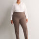 Petite, Brown Slim-Leg Savvy II Pull-On Pant