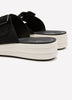 Wide Width, Double Buckle Drift Faye Slip-On Sandal - Clarks