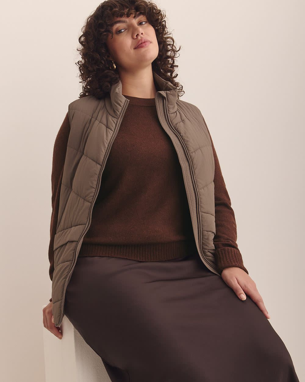 Satin Column Maxi Skirt