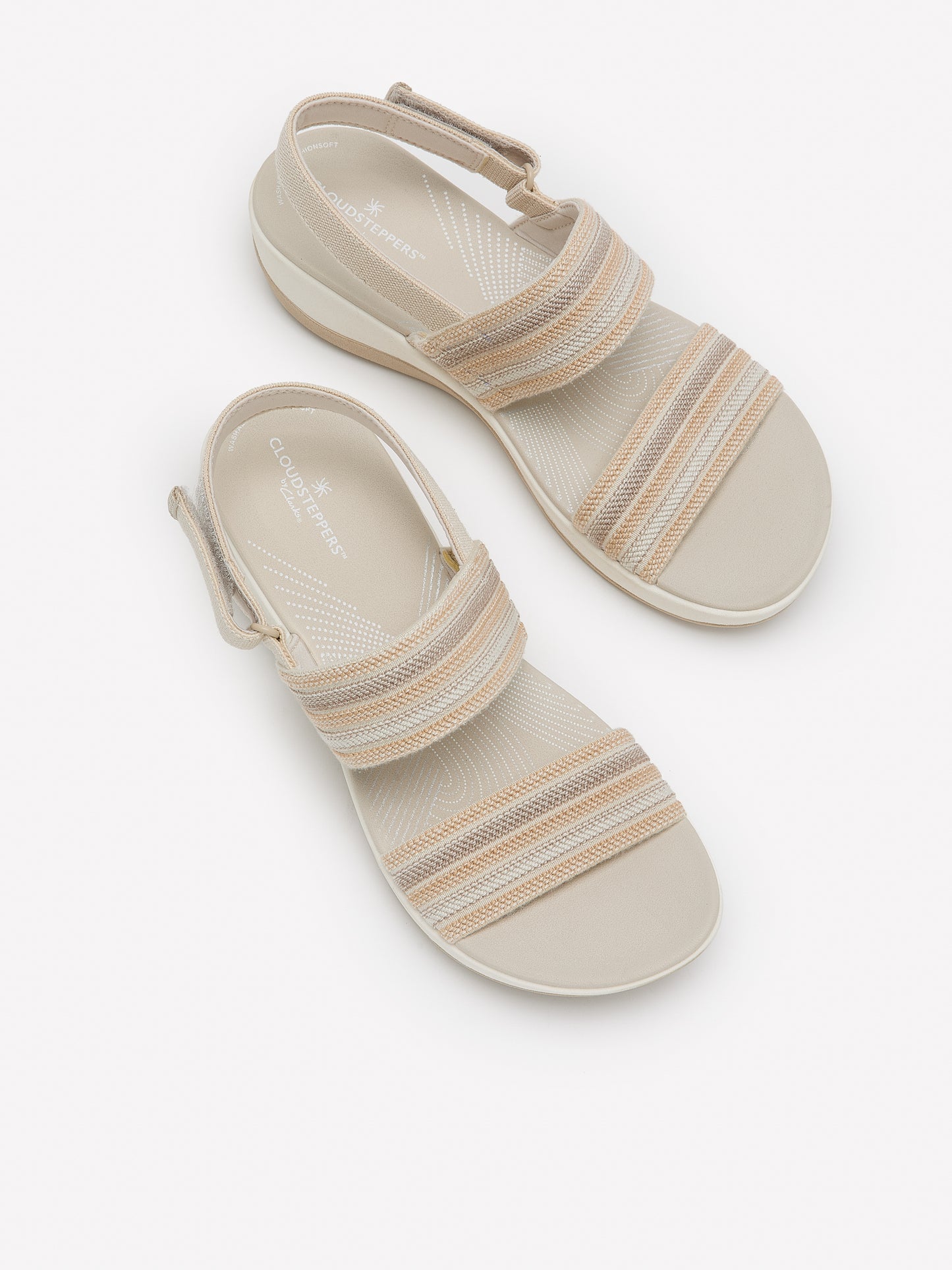 Wide Width, Arla Stroll Double-Band Sandal - Clarks