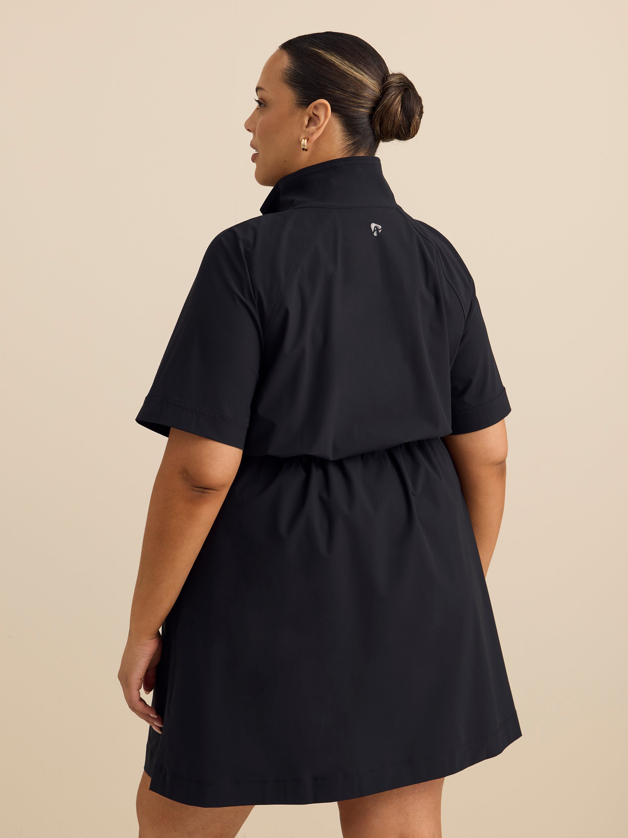 Knit Dress with Short Raglan Sleeves - ActiveZone