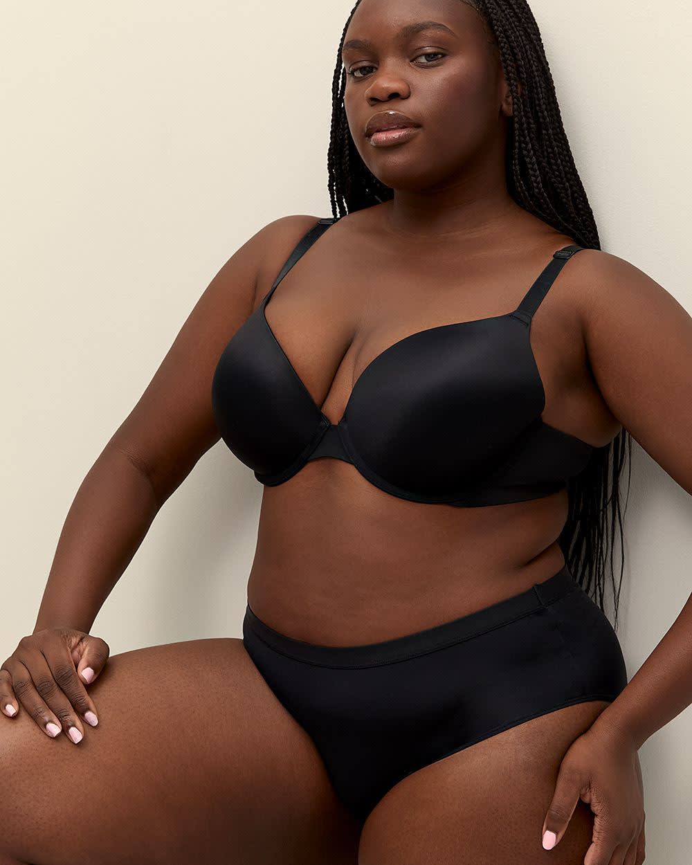 Soutien-gorge pigeonnant en microfibre – Déesse Collection