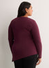 Asymmetric Ruched Knit Shirt