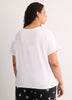 White Short-Sleeve Pyjama Top with Dalmatian Print - Disney