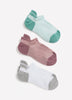 Ankle Socks with Extended Tab, Set of 3 - Active Zone