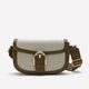 Canvas and Faux-Leather Crossbody Bag