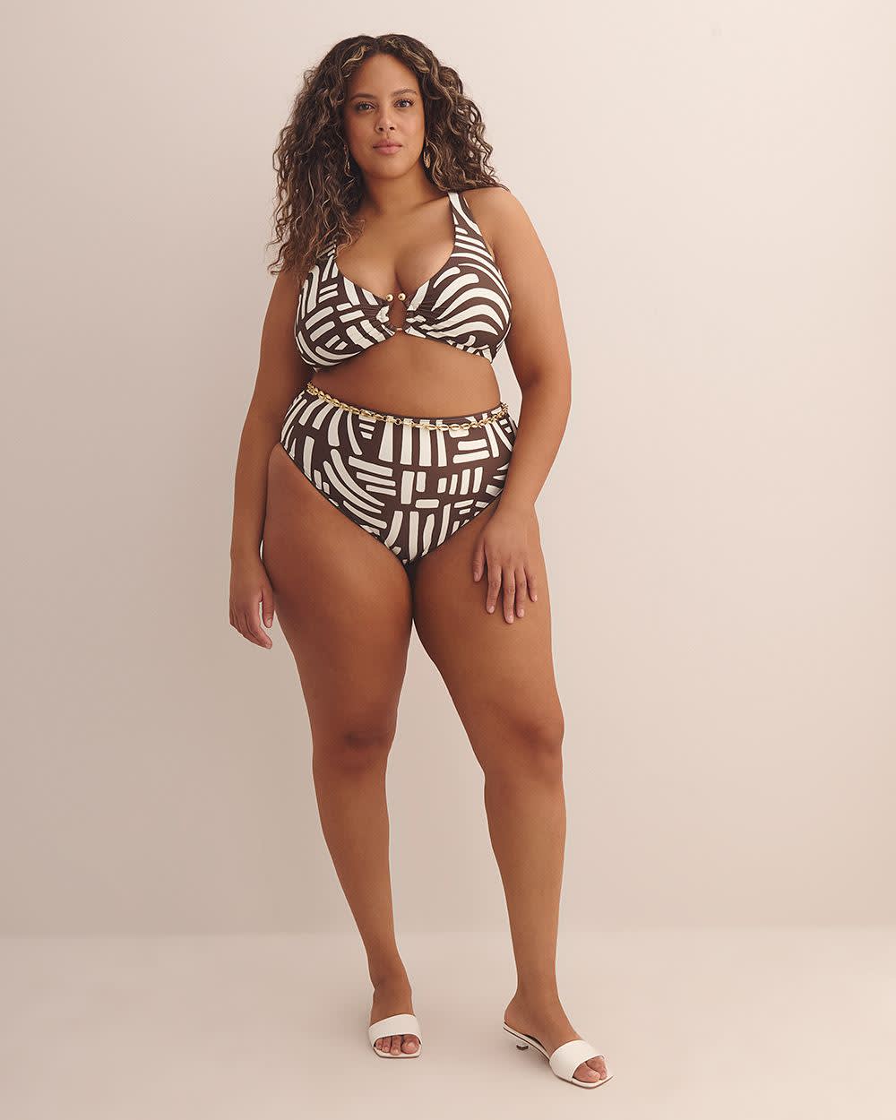 High-Rise Reversible Cheeky Swim Bottom