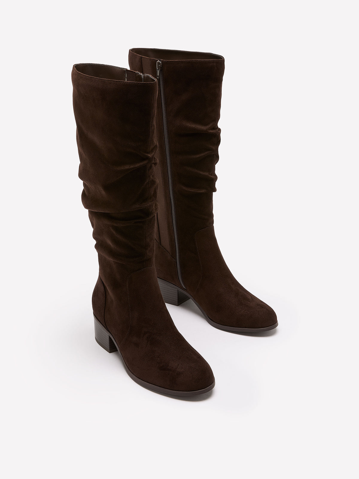 Wide Width, Daytona Tall Slouchy Microsuede Boot