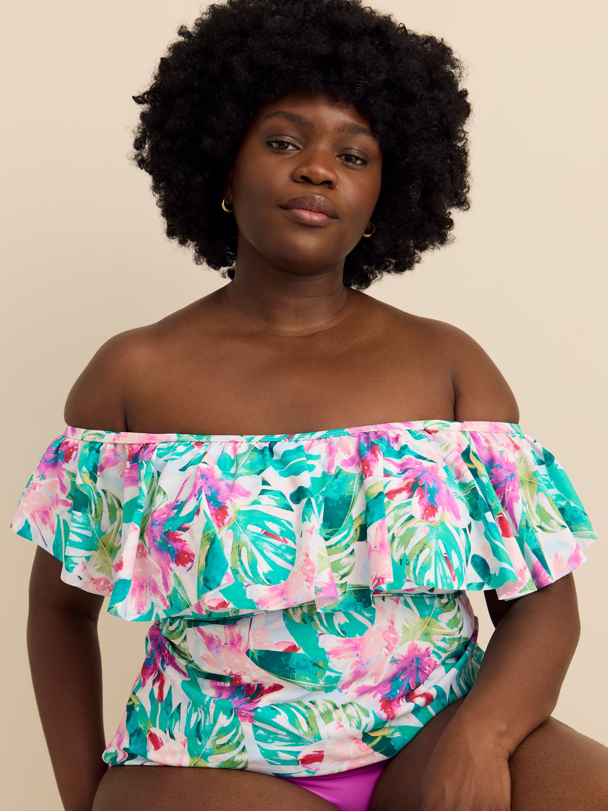 Haut tankini Tortuga à  motif - Raisins Curve