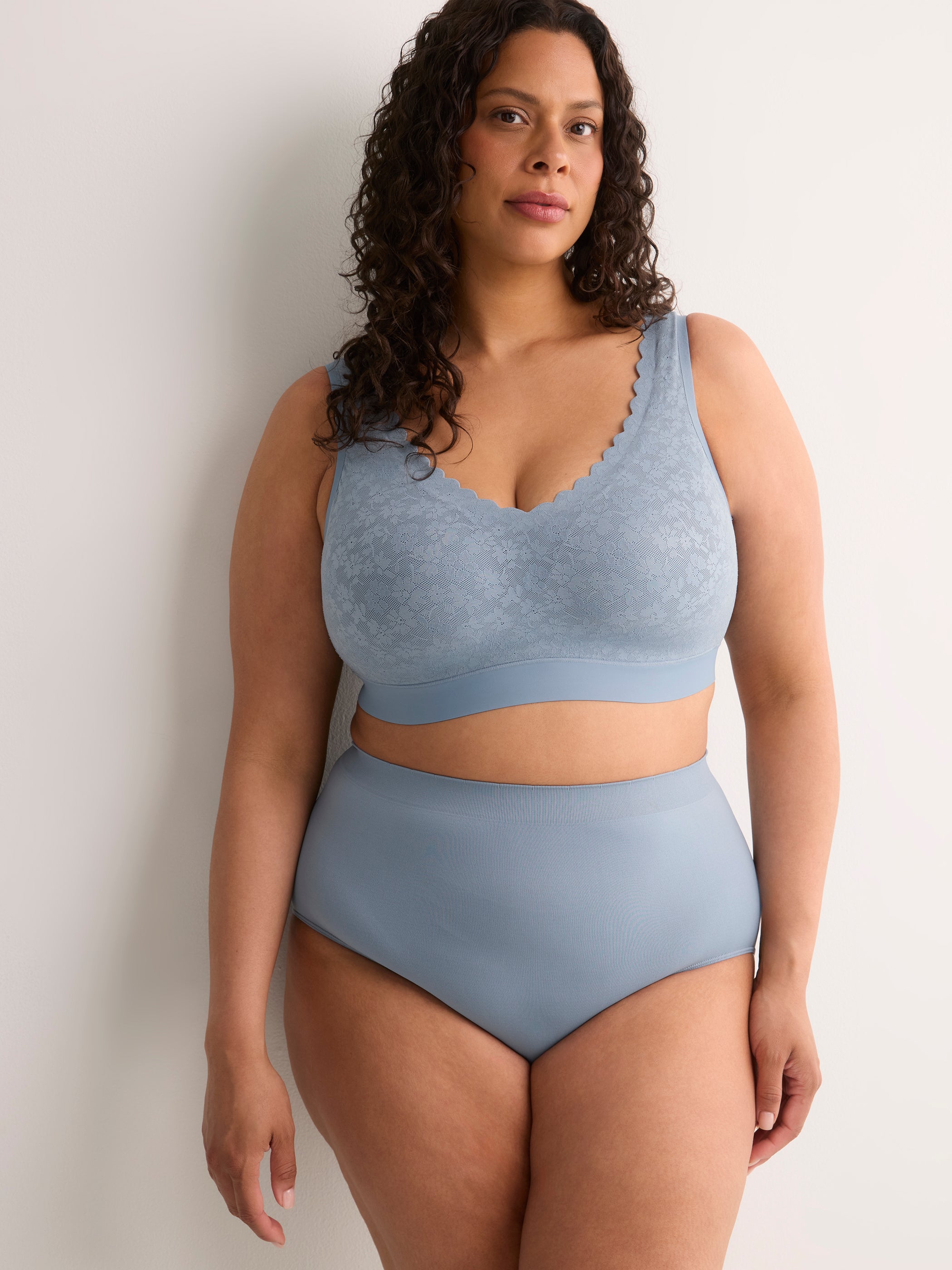 Blue Seamless Full Brief - tiVOGLIO