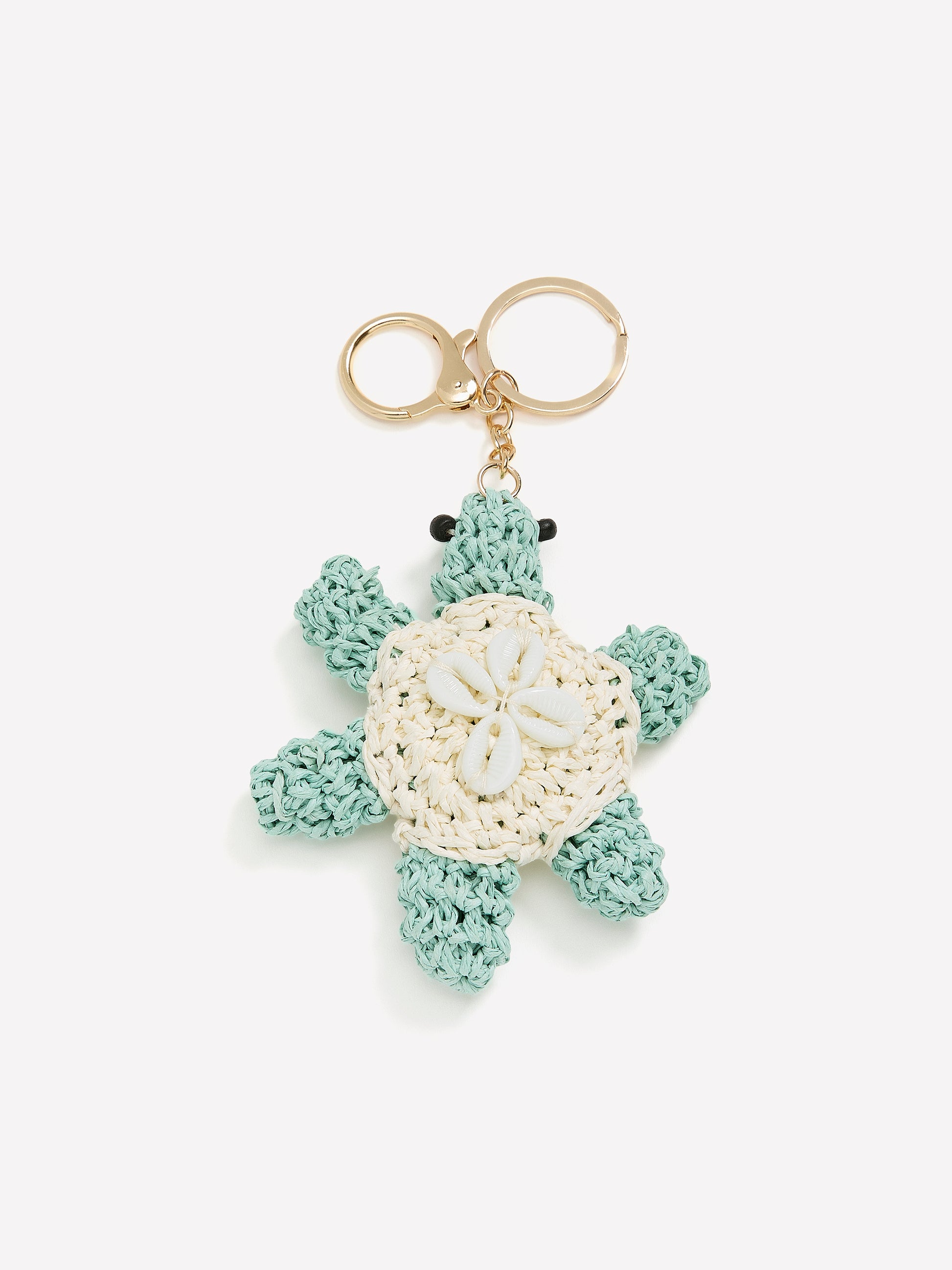 Straw Turtle Keychain and Charm