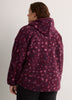 Hooded Red Leopard-Print Sherpa Zippered Jacket - Active Zone