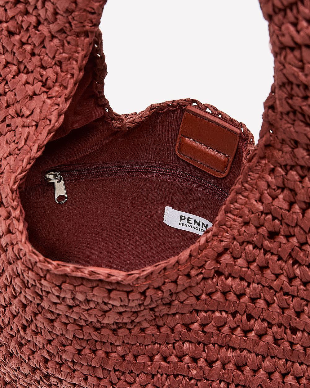 Sac hobo souple en pailles de papier