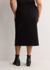 Black Pull-On Pencil Skirt