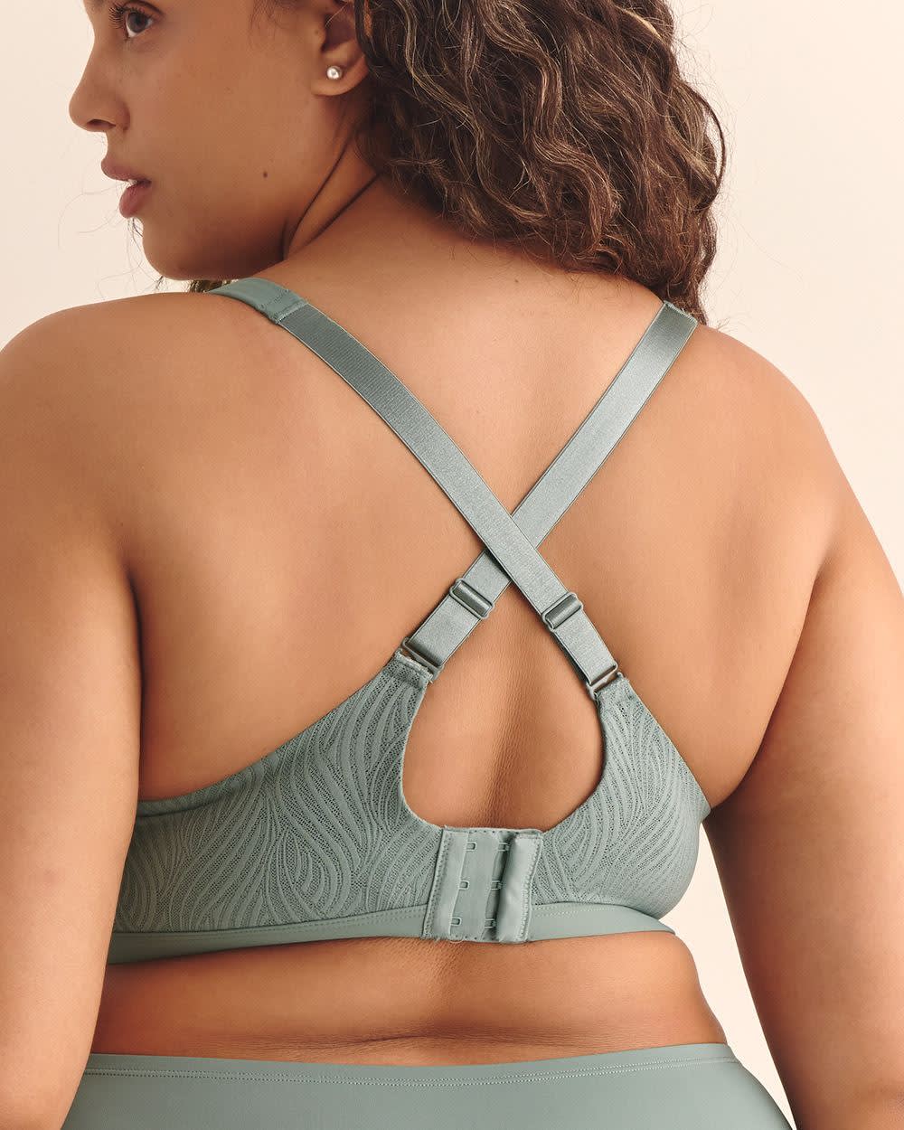 Blue Lace Underwire Padded T-Shirt Bra - ti Voglio