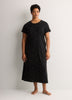 Black Heart-Print Long Short-Sleeve Sleepshirt - tiVOGLIO