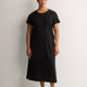 Black Heart-Print Long Short-Sleeve Sleepshirt - tiVOGLIO