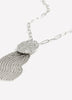Medium Silver Necklace with Tassel Pendent