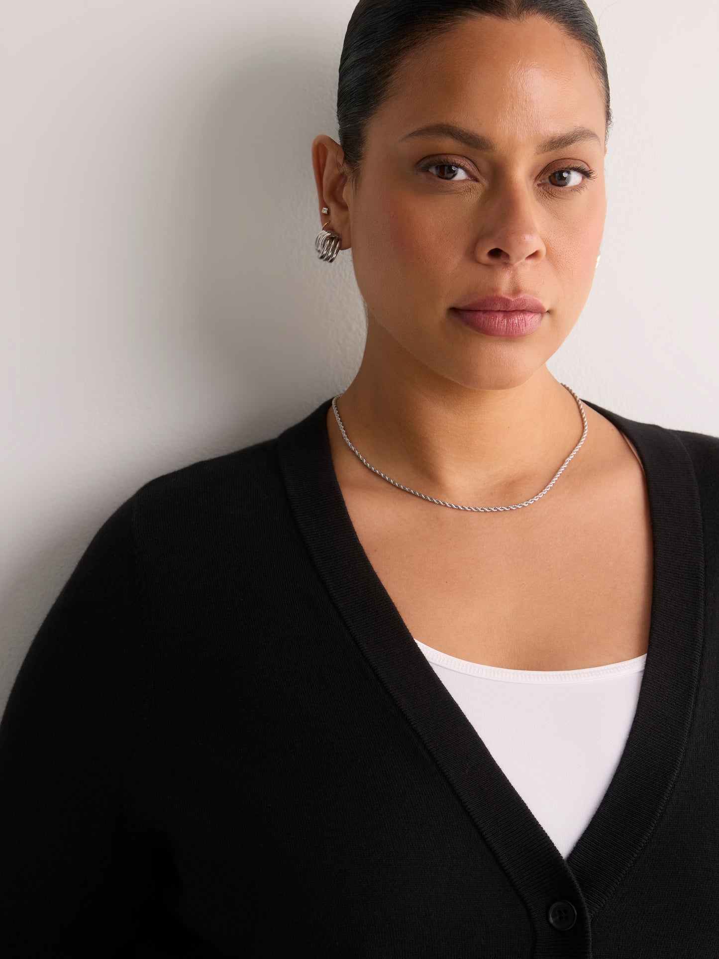 Responsible, Cotton-Blend Tunic Cardigan