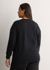 Black Crewneck Sweatshirt with Licensed Print