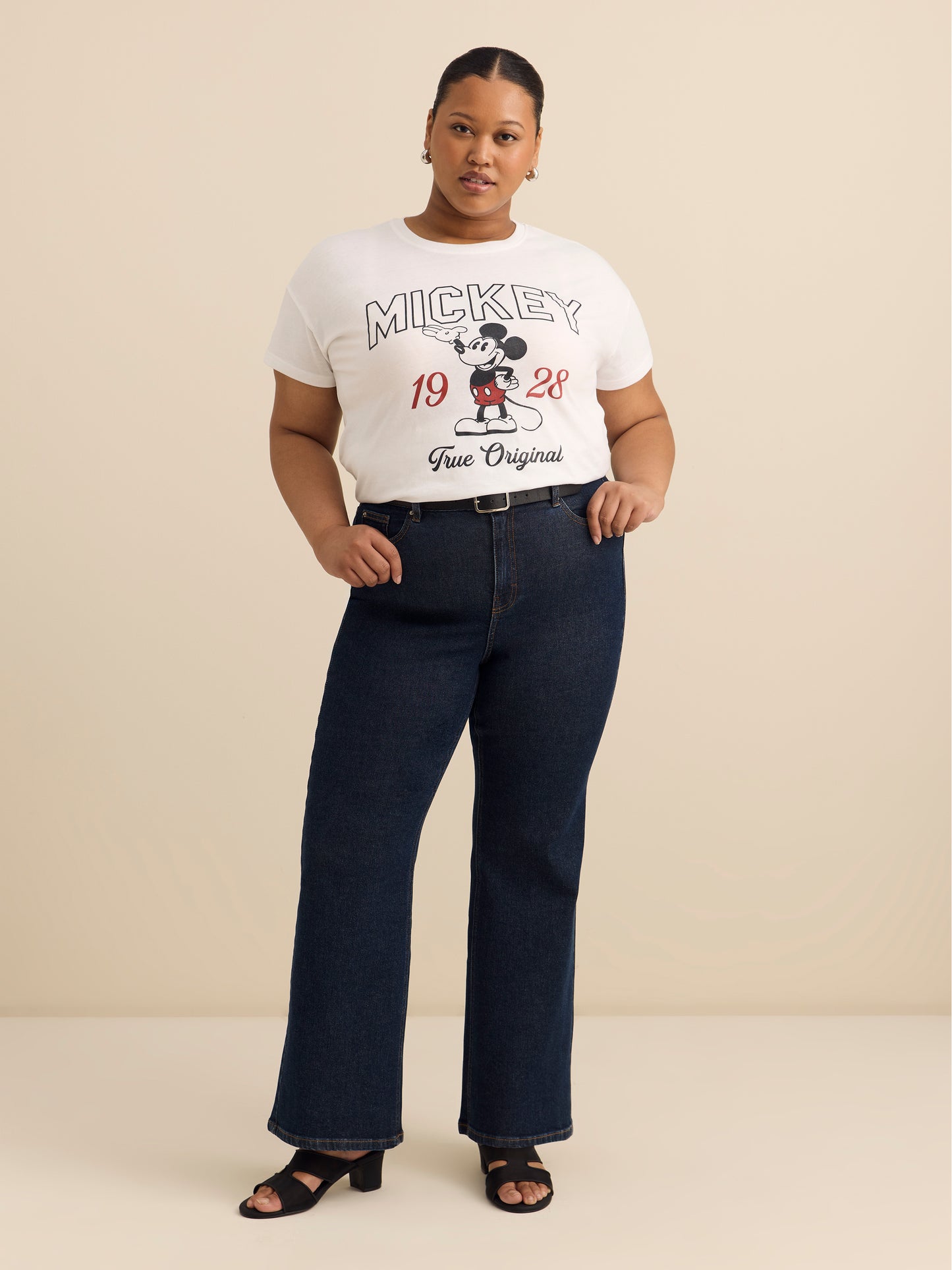 Disney White Boxy Tee