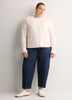 Loose Pointelle Knit Sweater Cardigan