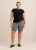 Gingham-Textured Bike Short