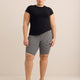 Gingham-Textured Bike Short