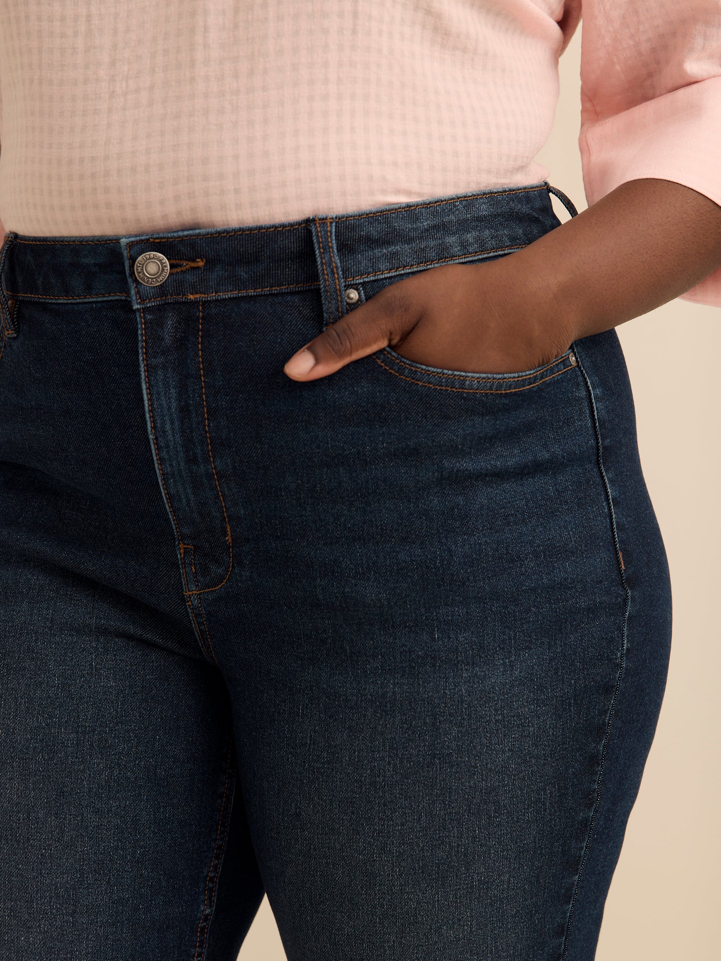 Jean légèrement évasé à taille mi-haute - Addition Elle