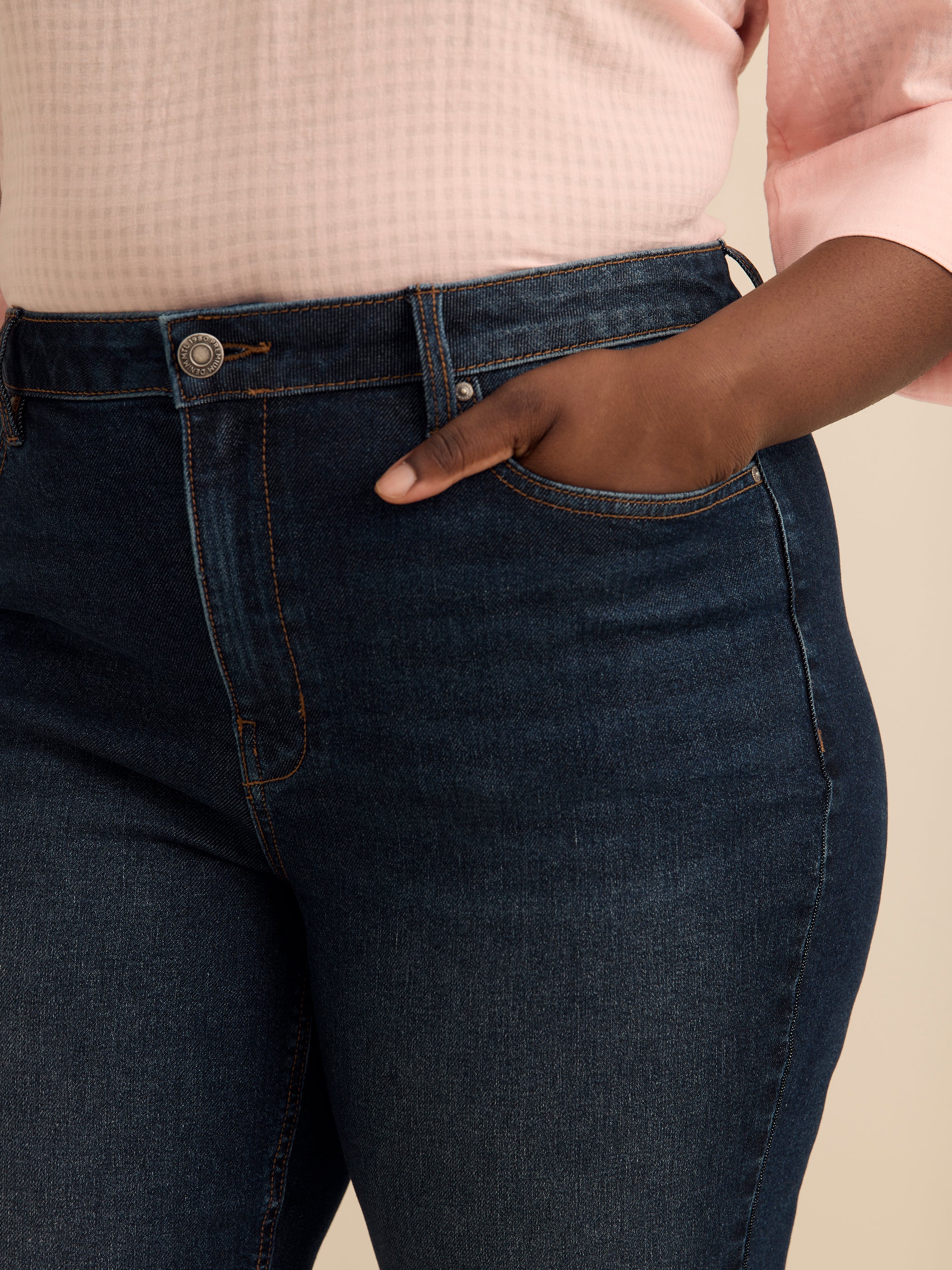 Jean légèrement évasé à taille mi-haute - Addition Elle