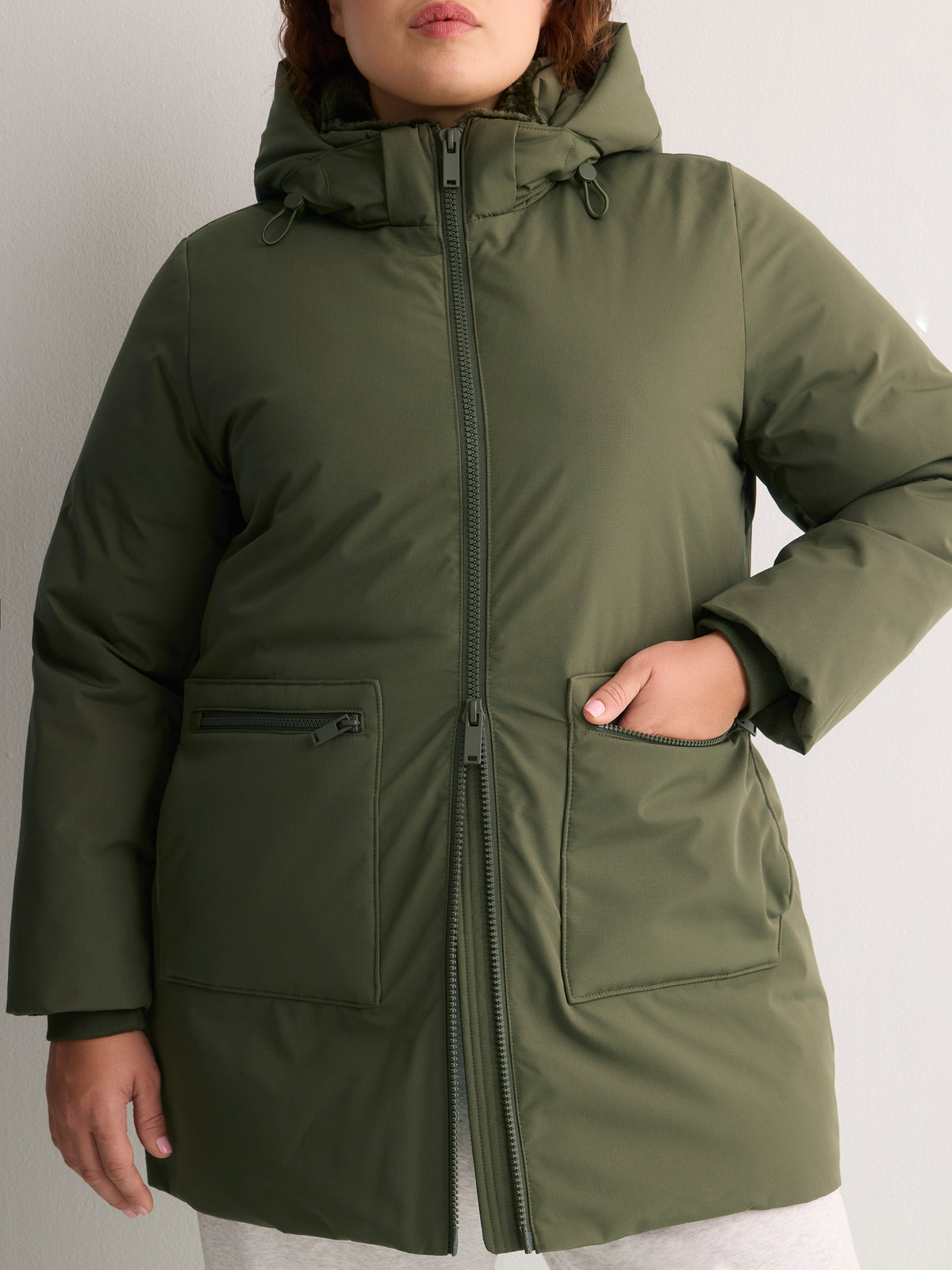 Ripstop Parka Jacket with Removable Hood