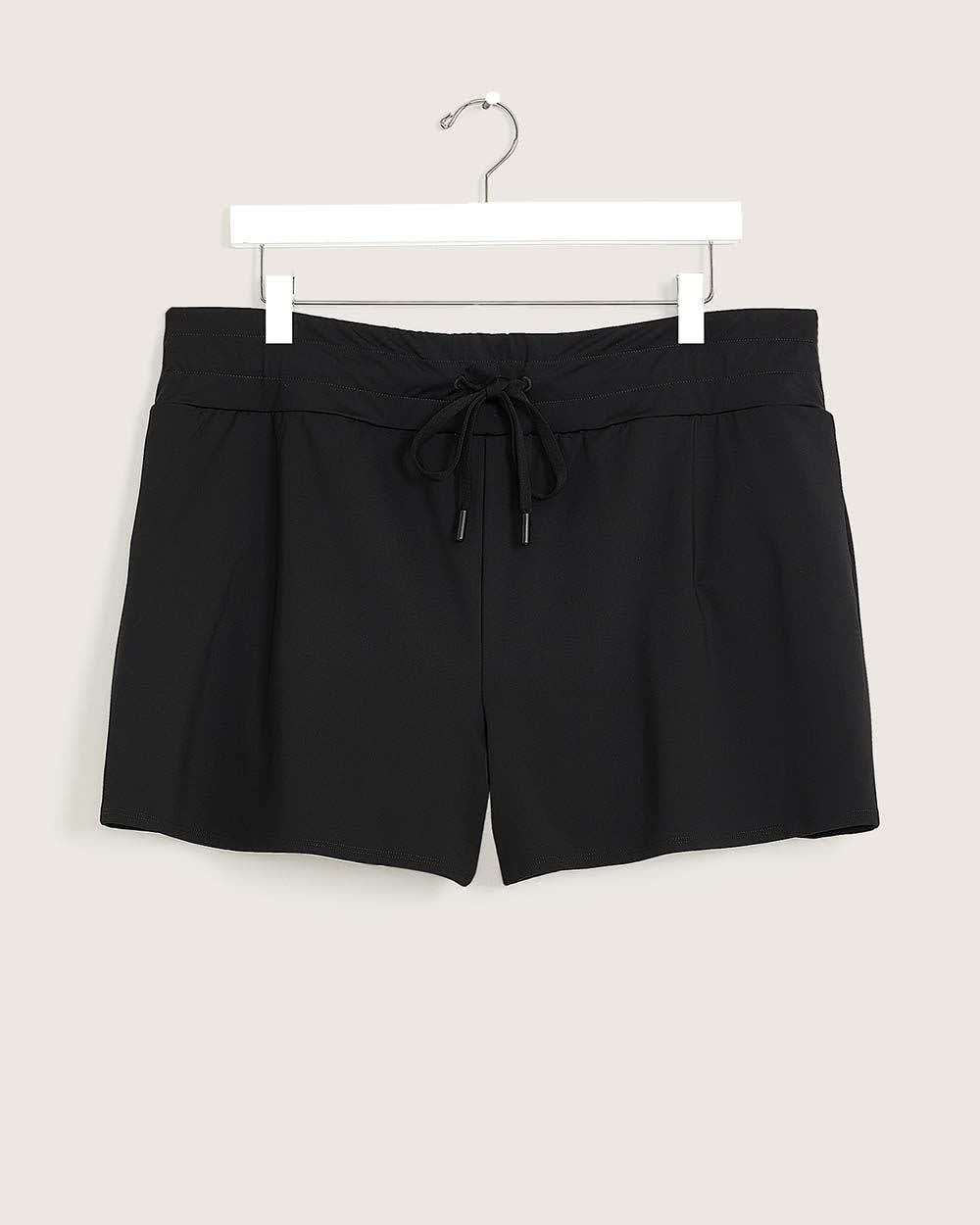 Maillot short classique extensible noir