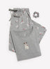 Green Dog-Print Crew Top and Straight Pant Pyjama Set - tiVOGLIO