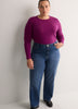 Straight-Leg Mid-Rise Classic Denim Pant - Addition Elle