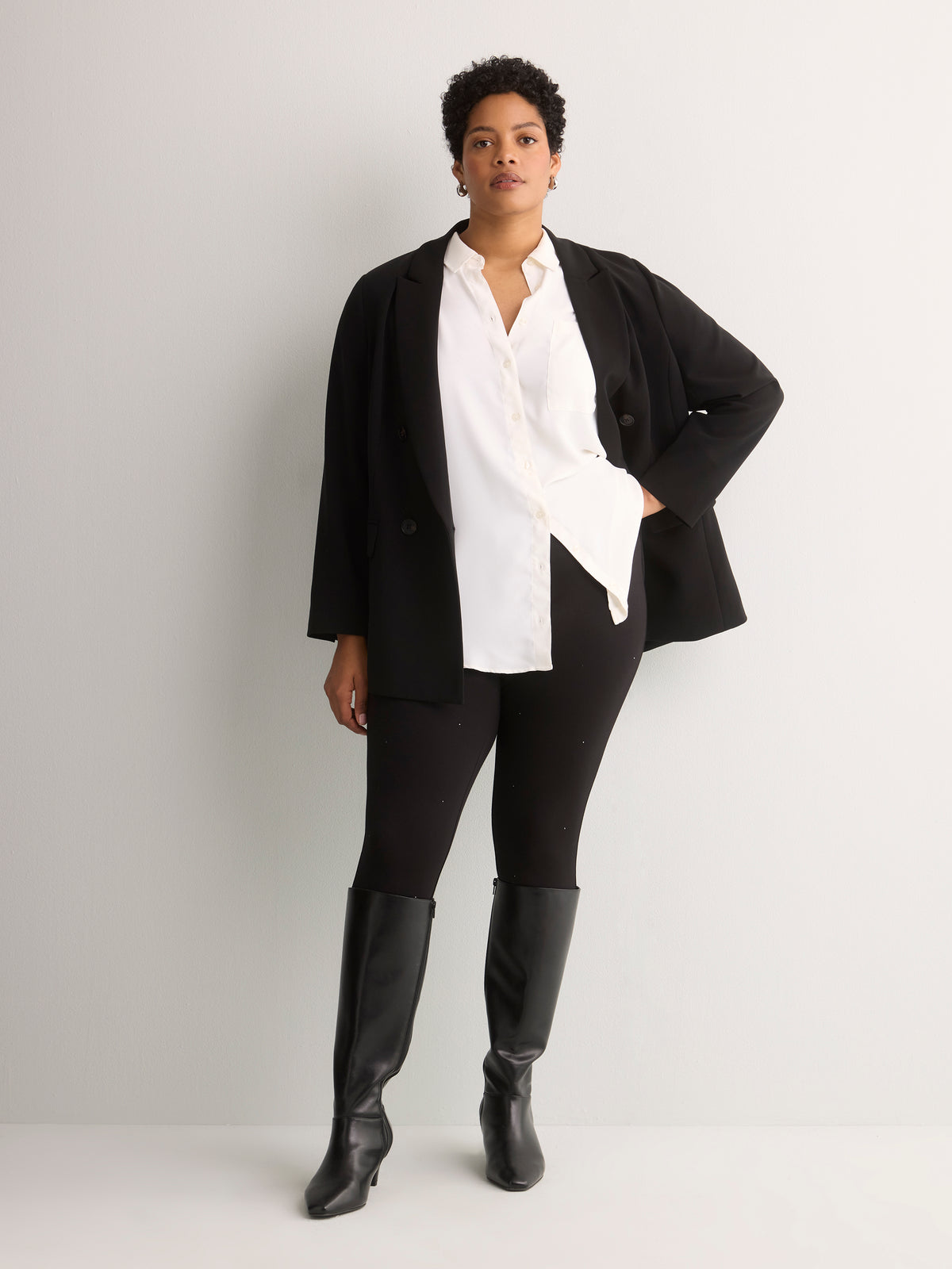 Responsible, Black Rhinestone Fashion Legging