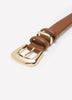 Denim Belt with Heart-Shaped Eyelets