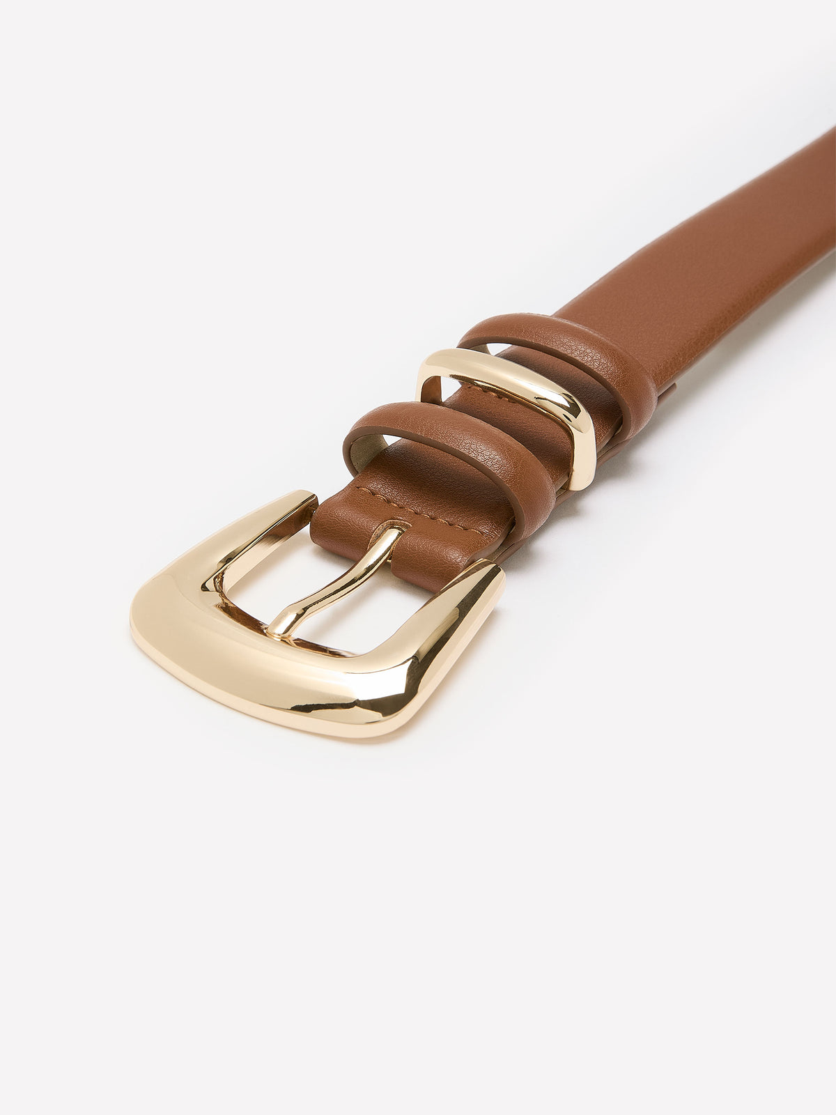 Denim Belt with Heart-Shaped Eyelets