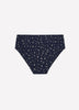 Blue High-Cut Cotton Brief with Floral Print - ti Voglio
