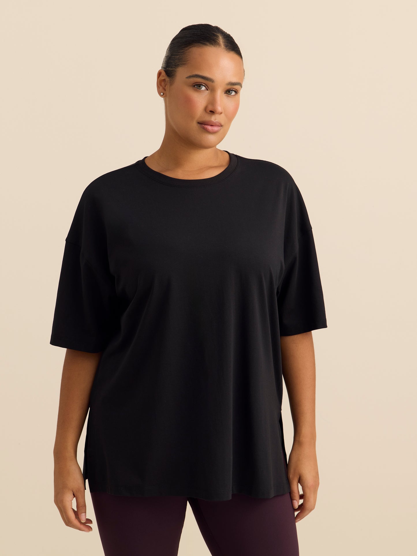 T-shirt Boyfriend à col rond