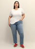 Petite, Curvy-Fit Straight-Leg Jean - d/C JEANS