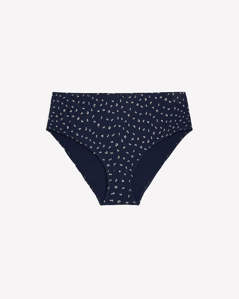 High-Cut Cotton Brief with Cherry Print - ti Voglio