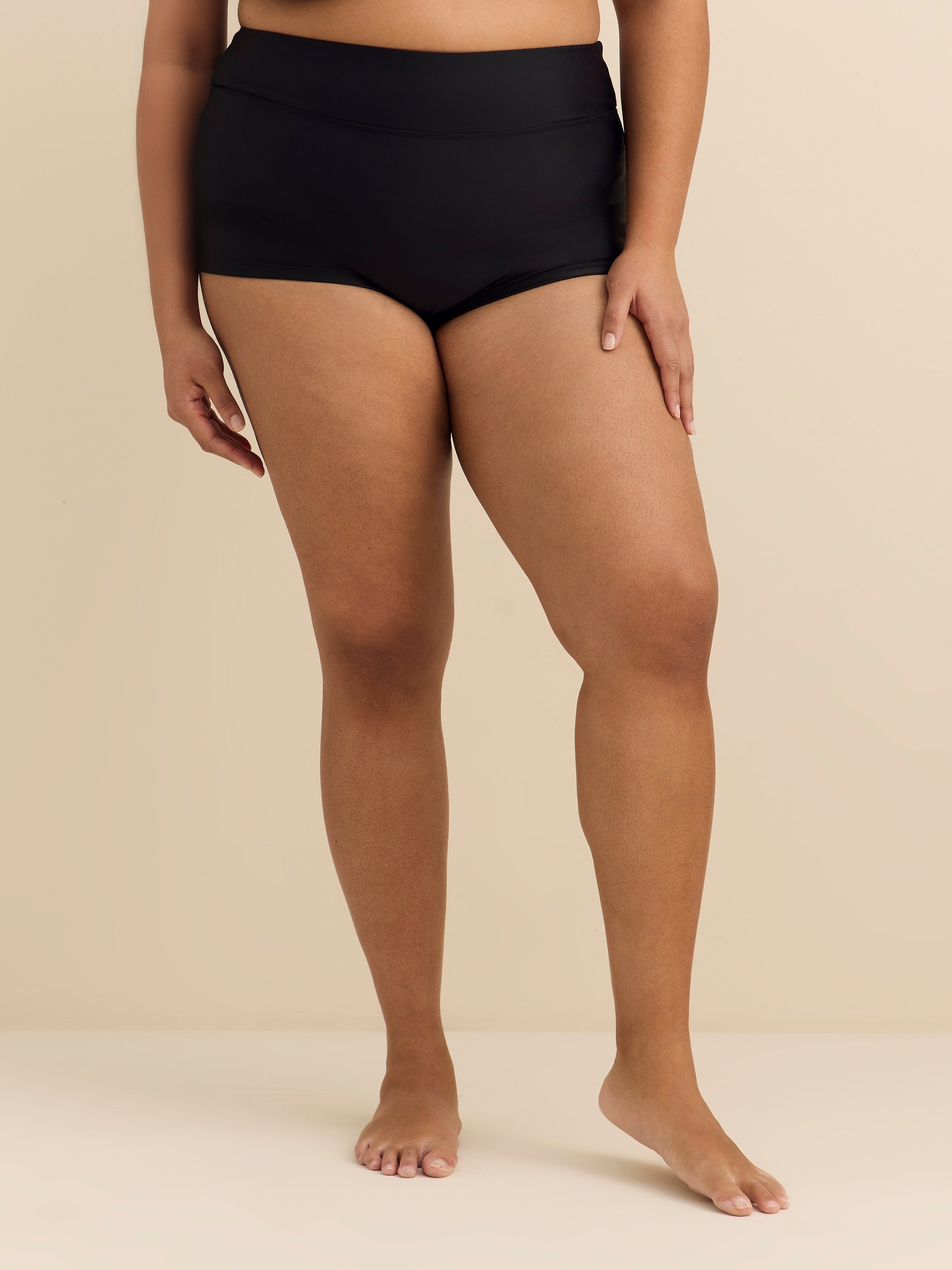 Short-maillot noir taille haute Doheny - Raisins Curve