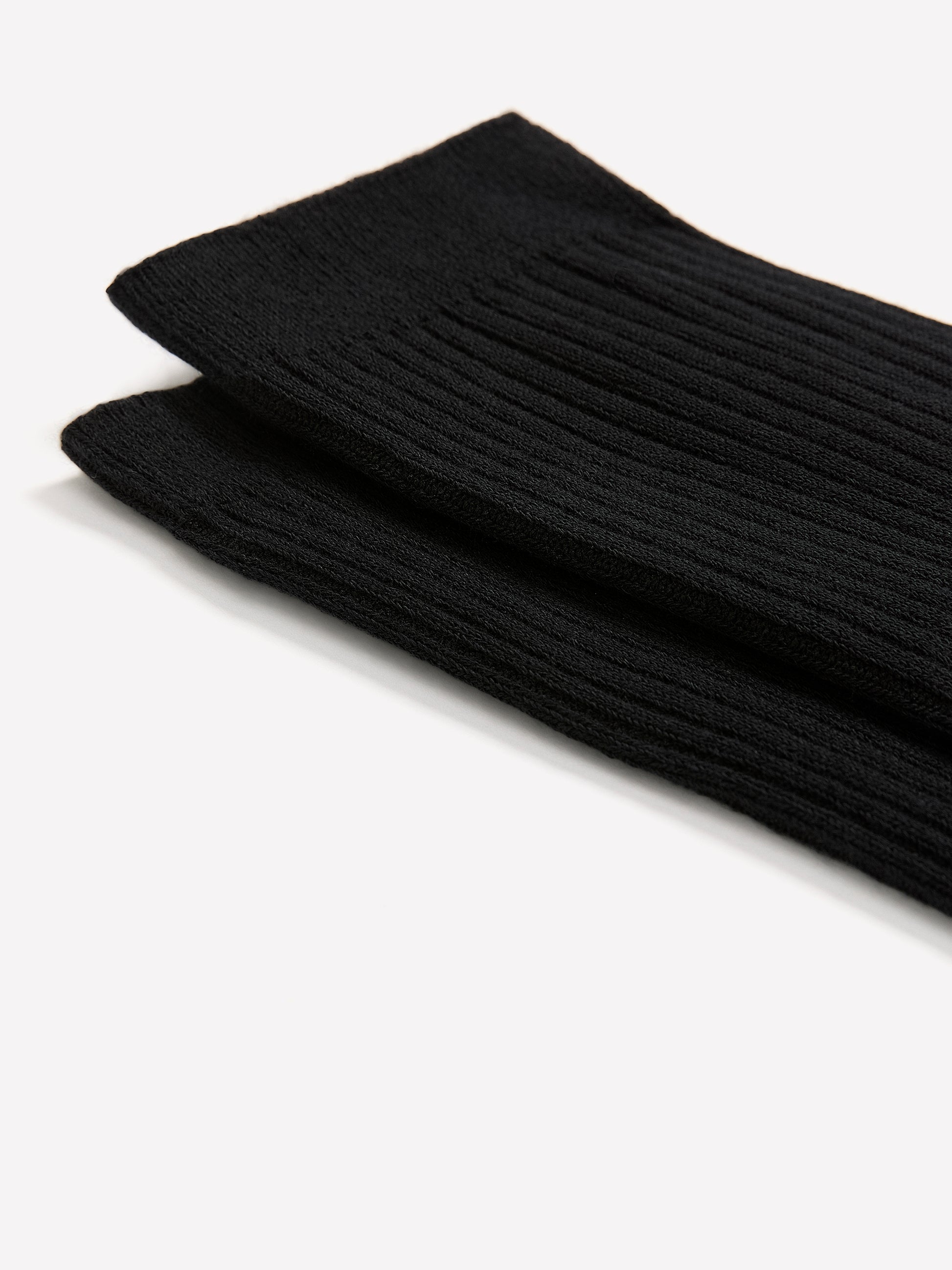 Ribbed Textured Knit Crew Socks