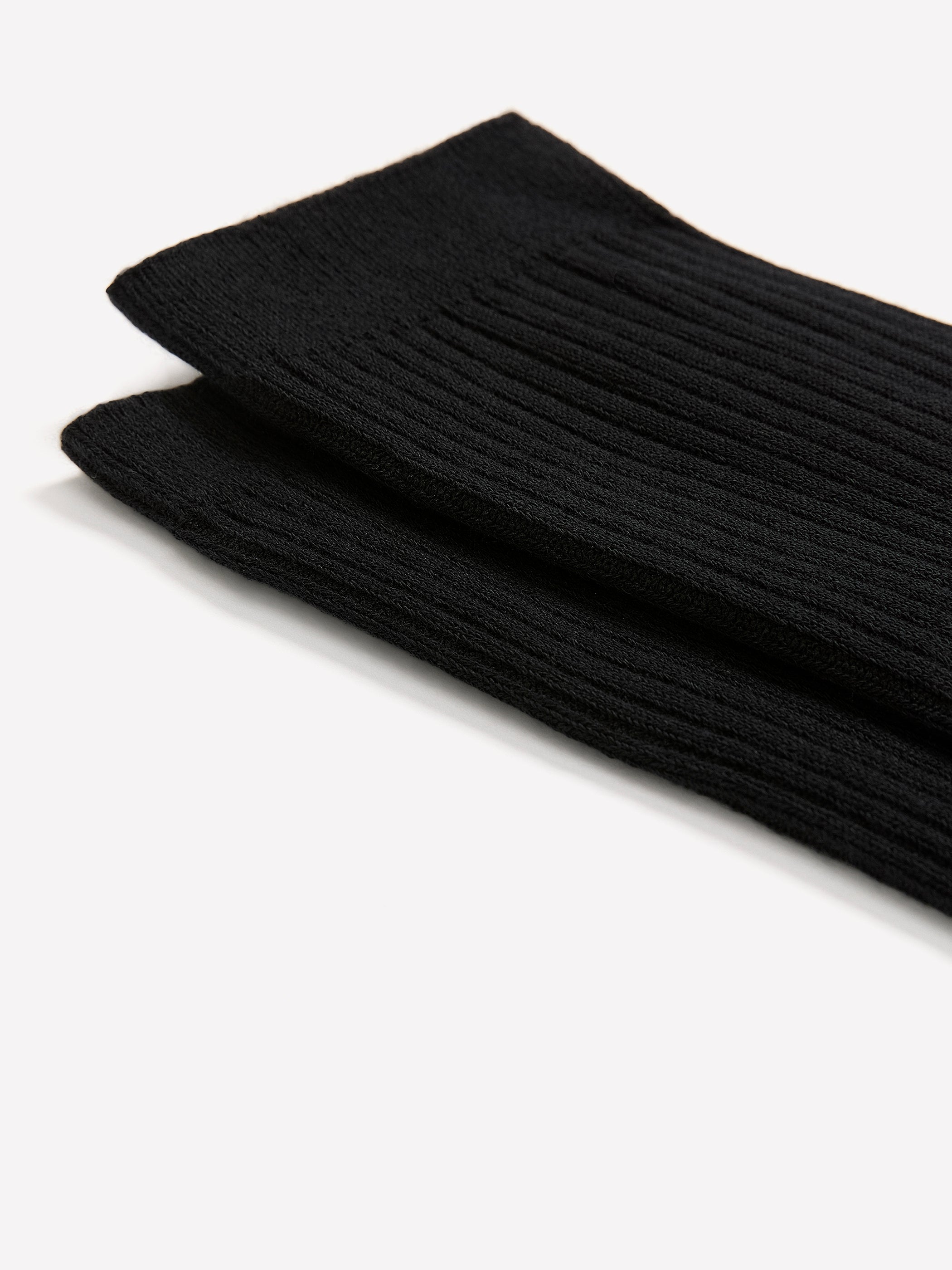 Ribbed Textured Knit Crew Socks