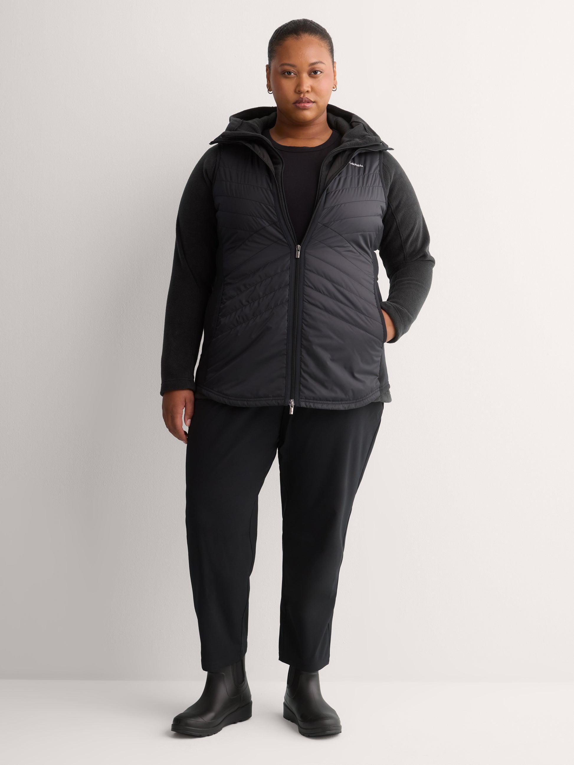 Mix It Around Long Vest II - Columbia